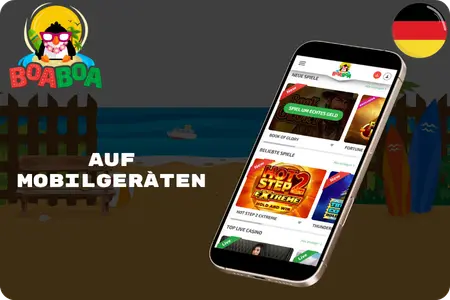 BoaBoa Casino Login auf dem Smartphone