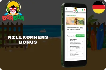 Willkommensbonus bei BoaBoa Casino Bonus